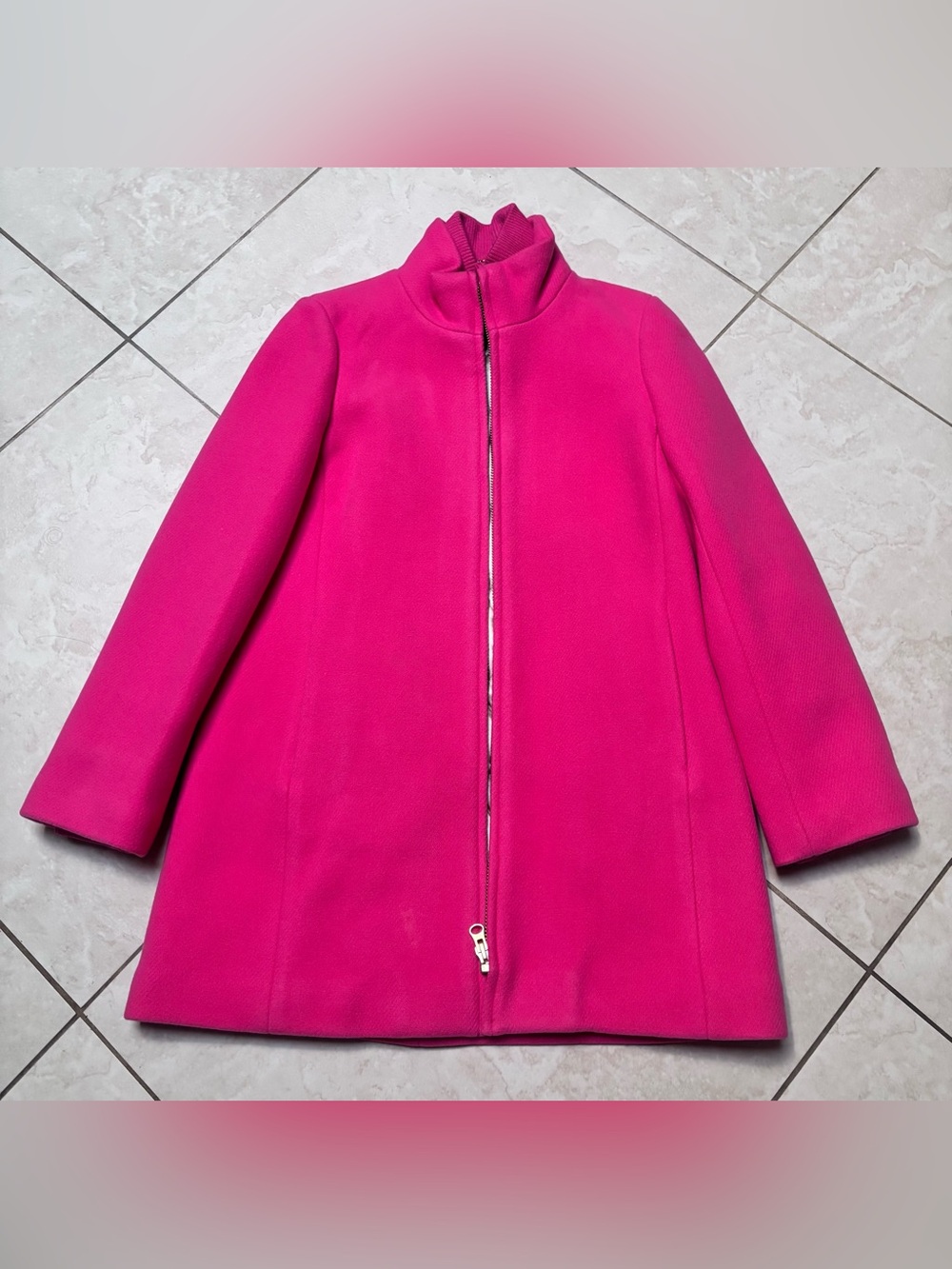 J. Crew Wild Berry Petite Lodge Coat
